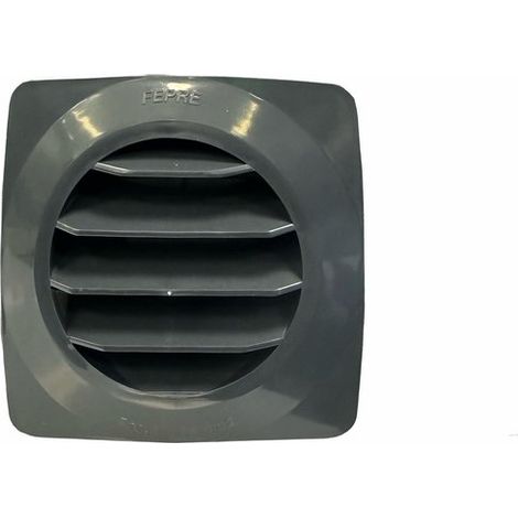 Lackierte ABS-Lüftungsgitter, 12,5 x 12,5 cm, 10 cm Durchmesser FEPRE