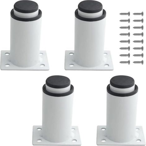 Set mit 4 robusten, verstellbaren Metallmöbelbeinen für Tisch, Bett, Sofa (80 mm-120 mm, weiß)
