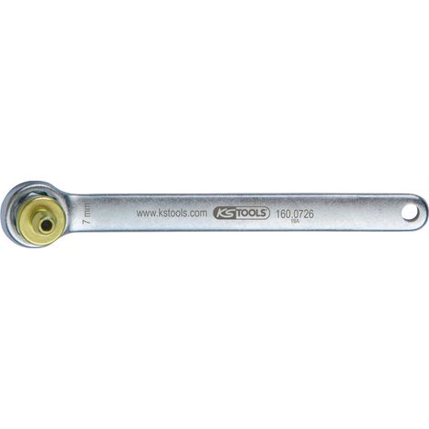 Clé de purge de frein KS Tools, extra courte, 7 mm, verte (1/3)