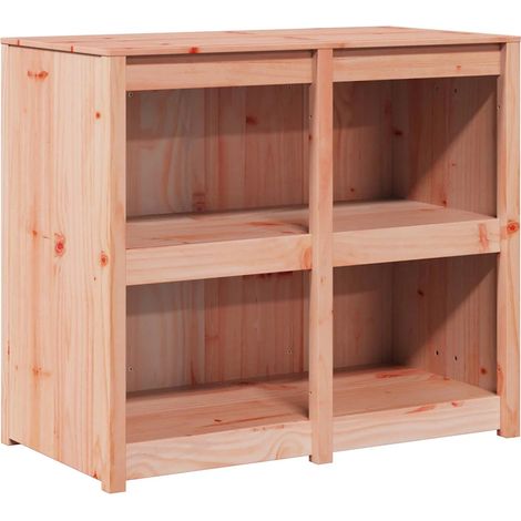 Armario de cocina moderno con estantes 106 x 55 x 92 cm pino macizo acabado roble marrón 020052151 (1/5)