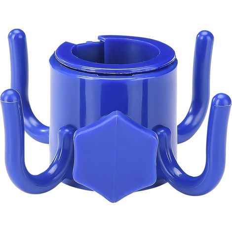 Gancho de playa de plástico con cuatro patas, se suministra individualmente, dimensiones 77 x 45 mm, disponible en 4 colores (blanco, amarillo, verde, azul). (1/5)