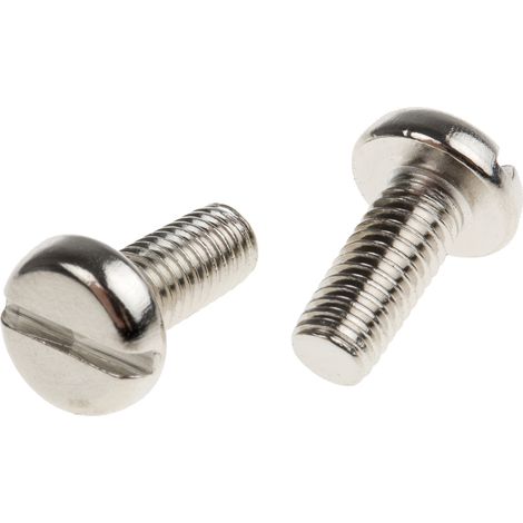 Vis à métaux RS PRO M5 à tête Cylindrique fendue en Laiton, 12mm ( Prix pour Sachet de 100 )