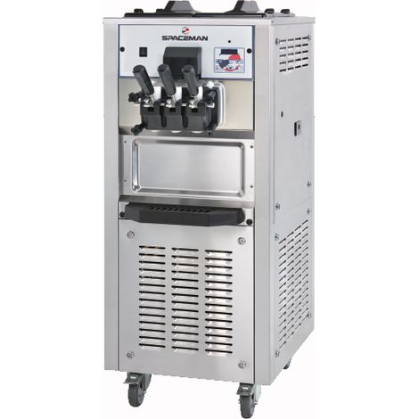 Machine à Glace Italienne et Frozen Yogurts sur Sol - 2 Parfums + Panachage - 40 kg/h - Spaceman