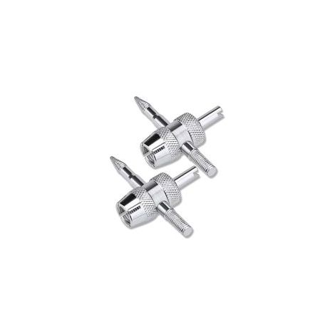 Outil multifonction 4 en 1 pour valves de pneus – Outil pour la réparation des valves de pneus de voiture (2 pièces)
