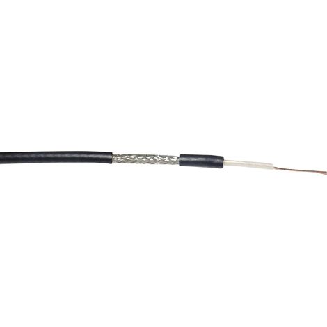 VOKA Kabelwerk 304660-87-100 Câble coaxial Diamètre extérieur: 2.67 mm RG174 A/U 50 Ω noir 100 m