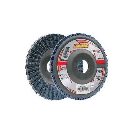 DISCO LAMELLARE PER ACCIAIO INOX 'FORZA' ø 115 gr. 40