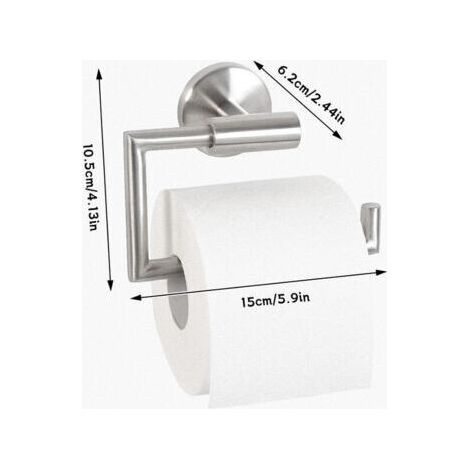 NALOOKAMIC Porte-papier toilette - gamme d'accessoires de salle de bain en acier inoxydable de haute qualité (1/3)