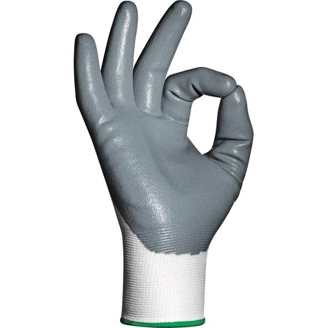 SIR SAFETY SYSTEM REFLEX Gants de protection mécanique enduits de nitrile gris Taille L-9 Lot de 12 paires