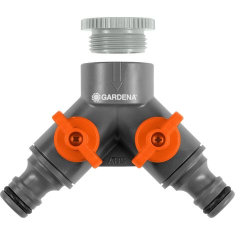 GARDENA Sélecteur d'arrosage 2 voies 20/27 ou 26/34 (940-26)