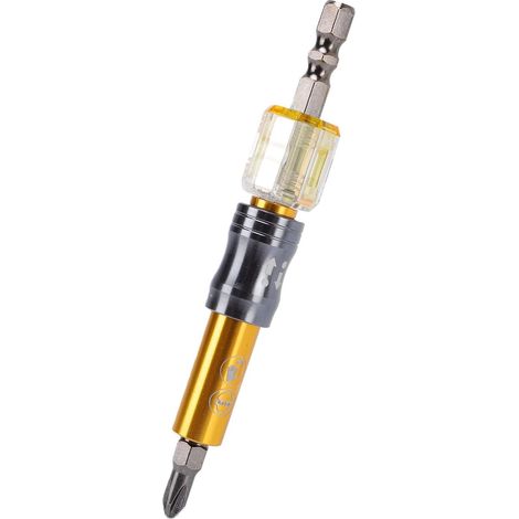 Extension Socket Screwdriver Bit, 1/4 Inch Hex Shank Tool with Quick Release and High Precision Concentric Shaft for Furniture Assembly and (1/5)