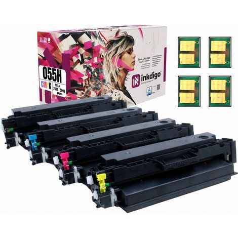 Toner Inkdigo CRG055H compatibile con Canon i-Sensys LBP-662Cdw MF741Cdw, certificato TÜV. (1/5)