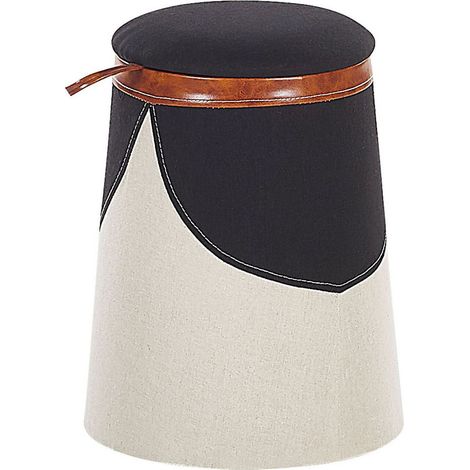 Pouf Enfant Indien Apache Beige avec Coffre de Rangement pour Jouets Accessoire Décoratif Très Pratique pour Chambre d'Enfant ou Salon Beliani