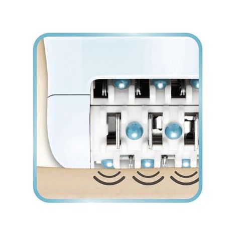 Epilateur Fashion - Secteur - Têtes Rasage - Billes Massage - Compact - Bleu - Calor (1/3)