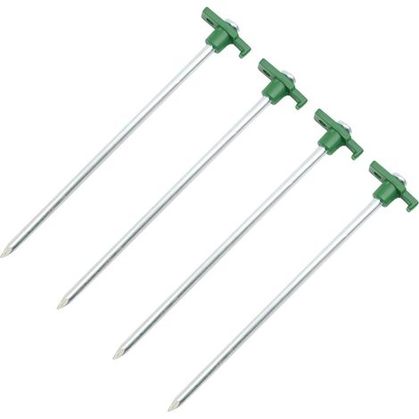 Lot de 4 piquets de tente portables résistants au vent pour abris de pêche sur glace (1/4)