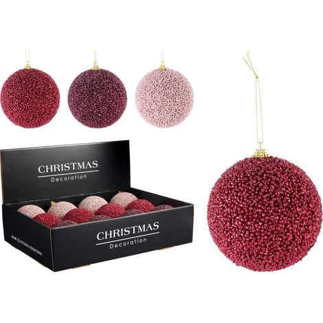 Pallina di Natale 10 cm colori assortiti PERAGA CHRISTMAS