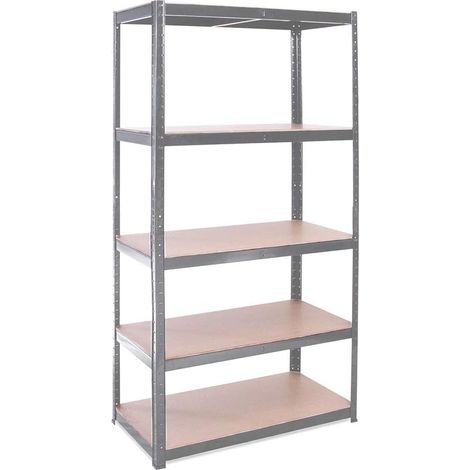 Garage Shelving Unit: 150cm x 70cm x 30cm Single bay, 5 Tier Unit 175kg Load Weight Per Tier (875kg Per Unit) Home, Office, Garage or Business Use (1/5)