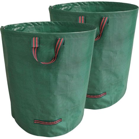 Sac poubelle, sac poubelle de jardin réutilisable, tissé en PP, sans couvercle, 45 × 76 cm (1/5)