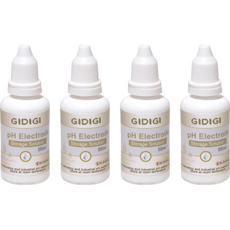 Solution de conservation pour électrodes de pH lot de 430 ml de solution pour sondes de pH-mètres et de mesureurs redox solution de remplissage conservation d'électrodes et applications industrielles