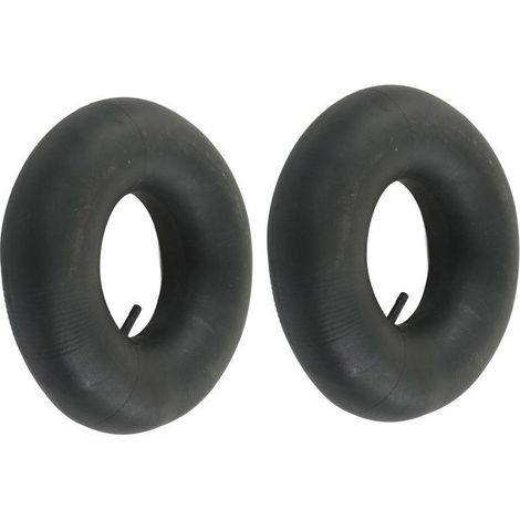 Lot de 2 chambres à air 145/70-6 avec tige de valve droite en caoutchouc pour karts 90 cc, diables, tondeuses à gazon (1/4)