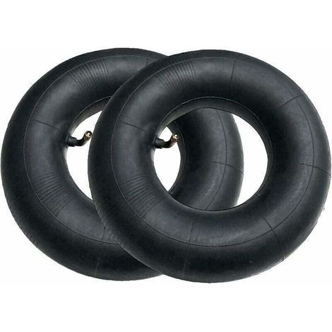 2pcs Pneu de Chambre à Air SéRies 4.10/3.50-4 Pouces pour Diable, Chariot, Chariot Manuel, Chariot de Jardin, Tondeuse à Gazon, Tube de Remplacement 4.10-4 (1/5)