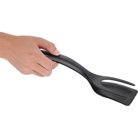 Spatule 2 en 1 en silicone, résistante à la chaleur et antiadhésive, ustensile de cuisine antidérapant. (1/5)