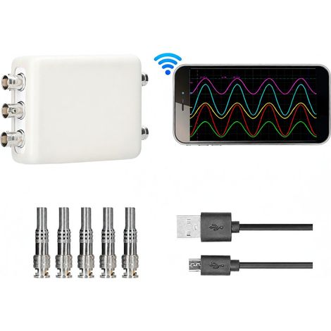Oscilloscope virtuel TOOLTOP, enregistreur d'acquisition de données 5 canaux, 4 modes de mesure commutables (1/5)