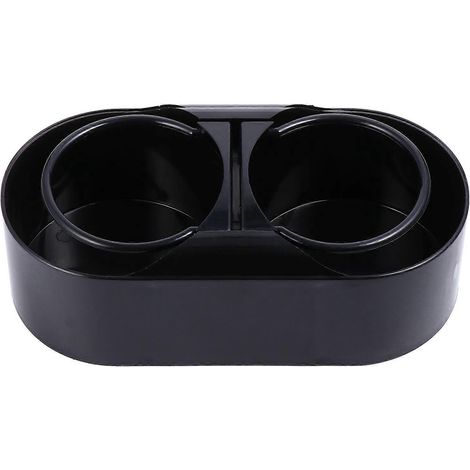 Multifunktionaler Doppelbecherhalter fürs Auto, Getränkeablage fürs Auto (Schwarz)-15.7X7.8cm-Black (1/3)