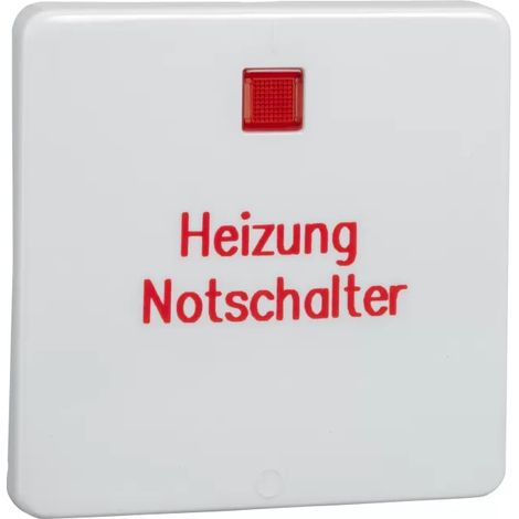 Elso Wippe 2polig bedruckt Heizung Kennzeichnung erhaben FASHION/RIVA/SCALA reinweiß 213224 (1/2)