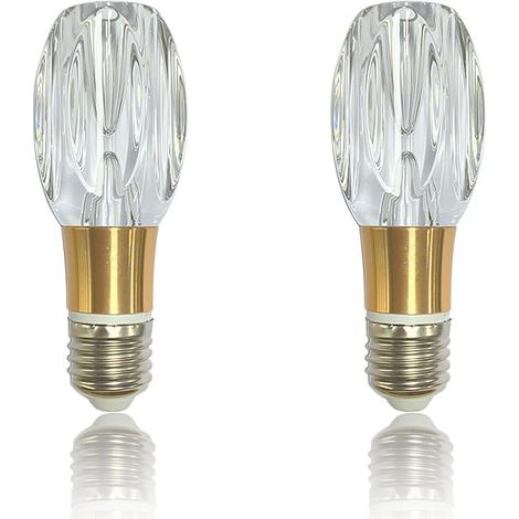 2 pièces Ampoules LED E27 5W 3000K Blanc chaud, Lampe LED E27, Ampoules LED décoratives style Edison, Lampe LED économe en énergie 85-265V, Sans scintillement pour suspension, cuisine, bureau (B006) [ (1/5)