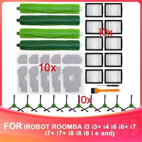BARKBUSTERS Pièces de rechange pour aspirateur robot iRobot Roomba I7, I7+, I3, I3+, I4, I4+, I5, I5+, I6, I6+, I8, I8+, J7, E5, E6, E7 (1/5)