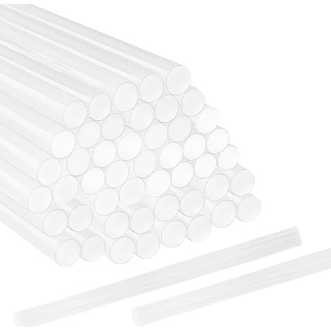 Paquet de 70 Bâtons de colle chaude taille,11mm x 150mm, bâtons de pistolet à colle chaude transparents pour la décoration de festival de réparation bricolage
