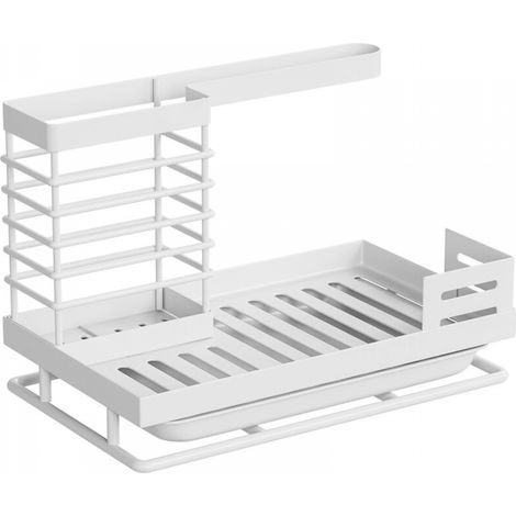 Support d'éponge d'évier de cuisine 24,5  15  16 cm support de rangement d'évier en fer blanc support de rangement d'évier de cuisine, 2 pièces (1/5)