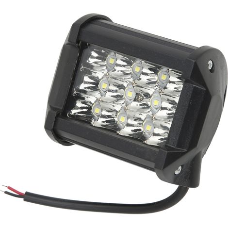 36W 12 LED 6000K 4-teiliger quadratischer Arbeitsscheinwerfer, universeller Offroad-Autoscheinwerfer, wasserdichter Projektor (1/5)