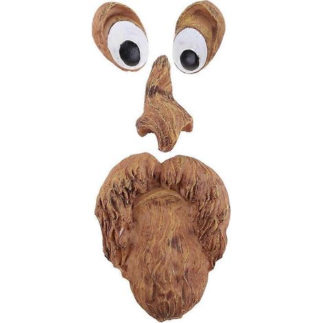 Décoration amusante en résine pour tronc d'arbre de Pâques, arbre suspendu avec visage de vieil homme, décoration de jardin, décoration murale-1-
