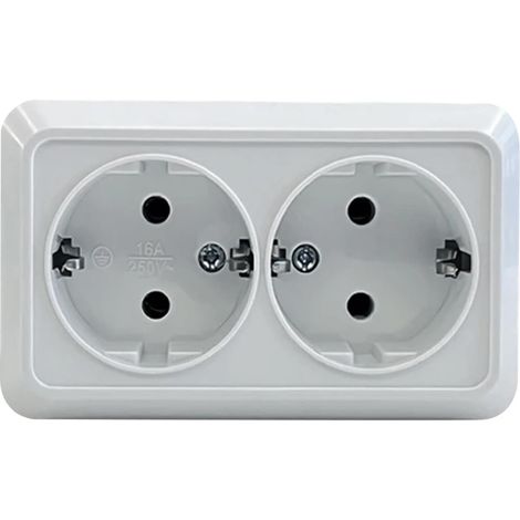 prises standard, adaptateur de voyage européen (prise ronde UE), 250 V CA Multiprise de voyage professionnelle étanche en cuivre, 16 A, modèle français (1/5)
