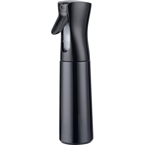 Flacon pulvérisateur, 300 ml - Brume ultra-fine et longue durée, buse à 360°, design ergonomique, noir. (1/5)