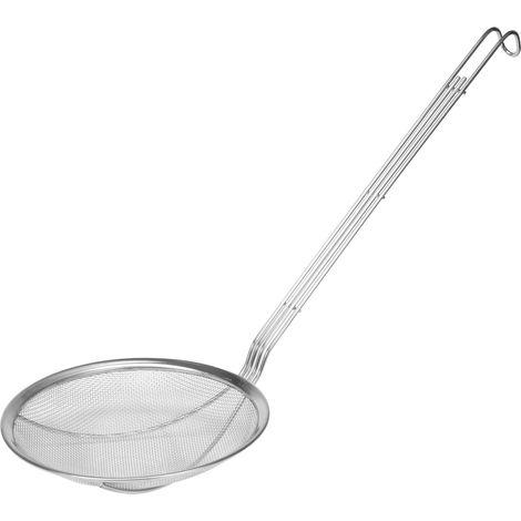 Abseihlöffel, Drahtsieb, feinmaschig 220mm Maschenweite 2mm