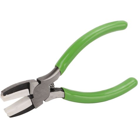 Pince à bijoux ergonomique, poignée antidérapante, robuste, durable, à usage multiple, en acier au carbone, bec en plastique