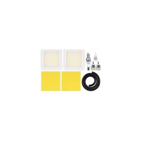 Satz mit 2 Luftfiltern A226002030 + Vorfilter A226002040 für Echo Rasenmäher SRM-2620, SRM-3020, BRD-2620, EB262, M262, C262 und AHS262 mit Kraftstofffilter für die Zündkerze (1/5)
