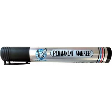 Schwarzer, permanenter, wasserfester Marker