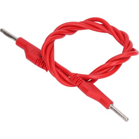Câble de test haute tension 4 mm mâle-mâle, empilable, type pistolet, fiche banane, J.70023, rouge (1/5)