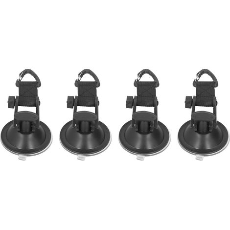Set mit 4 dreieckigen Saugnapfhaken für Autozelte, Camping, vielseitig einsetzbar, tragbare Haken für Outdoor- und Heimgebrauch (1/5)