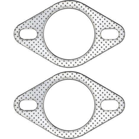 57mm 2,25 pouces Joints d'échappement, 2 vis pour collecteur de silencieux, graphite haute température avec anneau de feu, lot de 2 (1/5)
