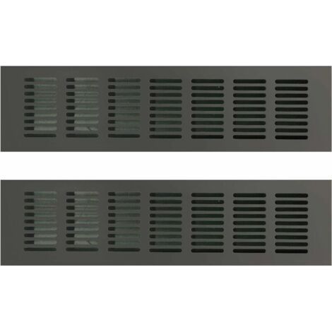 Grille de ventilation rectangulaire 80 × 300mm – Aluminium pour espaces confinés – Ventilation optimale cuisine, salle de bain, bureau (1/5)