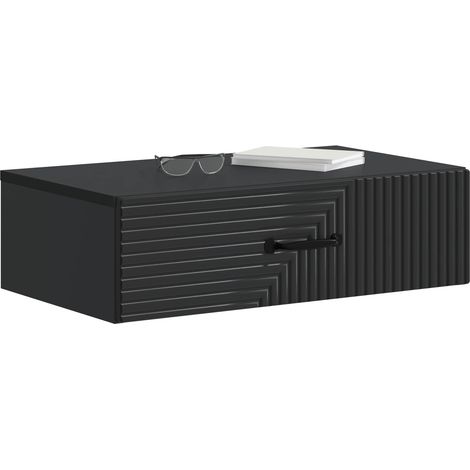 Maison Exclusive - Tavolino da Parete Laterale Nero 59 x 34,5 x 17 cm