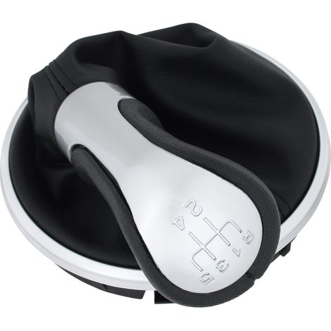 Pomello del cambio cromato + guarnizione per Skoda Fabia II 07-12 (1/5)