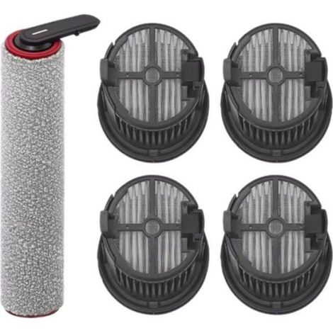 Brosse Rotative - Filtre HEPA - Pour Aspirateur Eau Et Poussière Mova X4 Pro - Kit Pièces Détachées - 1 Brosse + 4 Filtres (1/5)