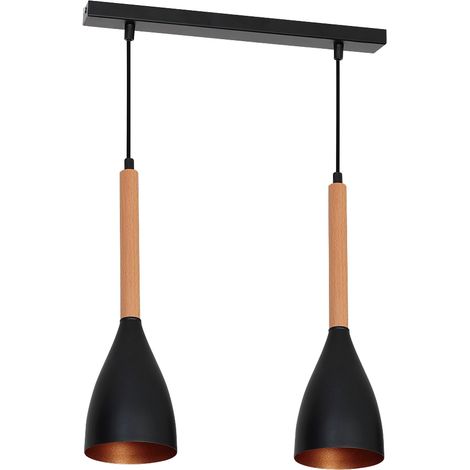 Hängelampe Schwarz E27 Retro Hängeleuchte