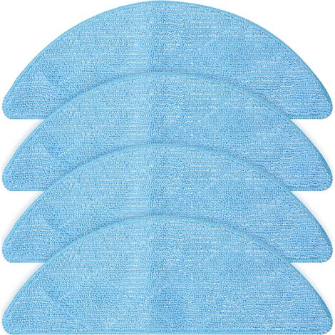 4pcs Cleaning Cloth for Tesvor M2, M1, S7 Pro, X500, X500 Pro, S6 Robot Vacuum Cleaner Replacement Part, Washable Microfiber Cloth Replacement Accessories (1/5)