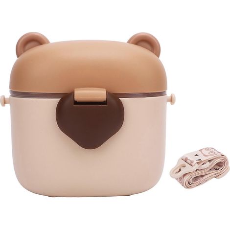 Distributeur de lait en poudre grande capacité, récipient étanche multifonction pour voyages, contenant à formule bébé portable et pratique. (1/5)
